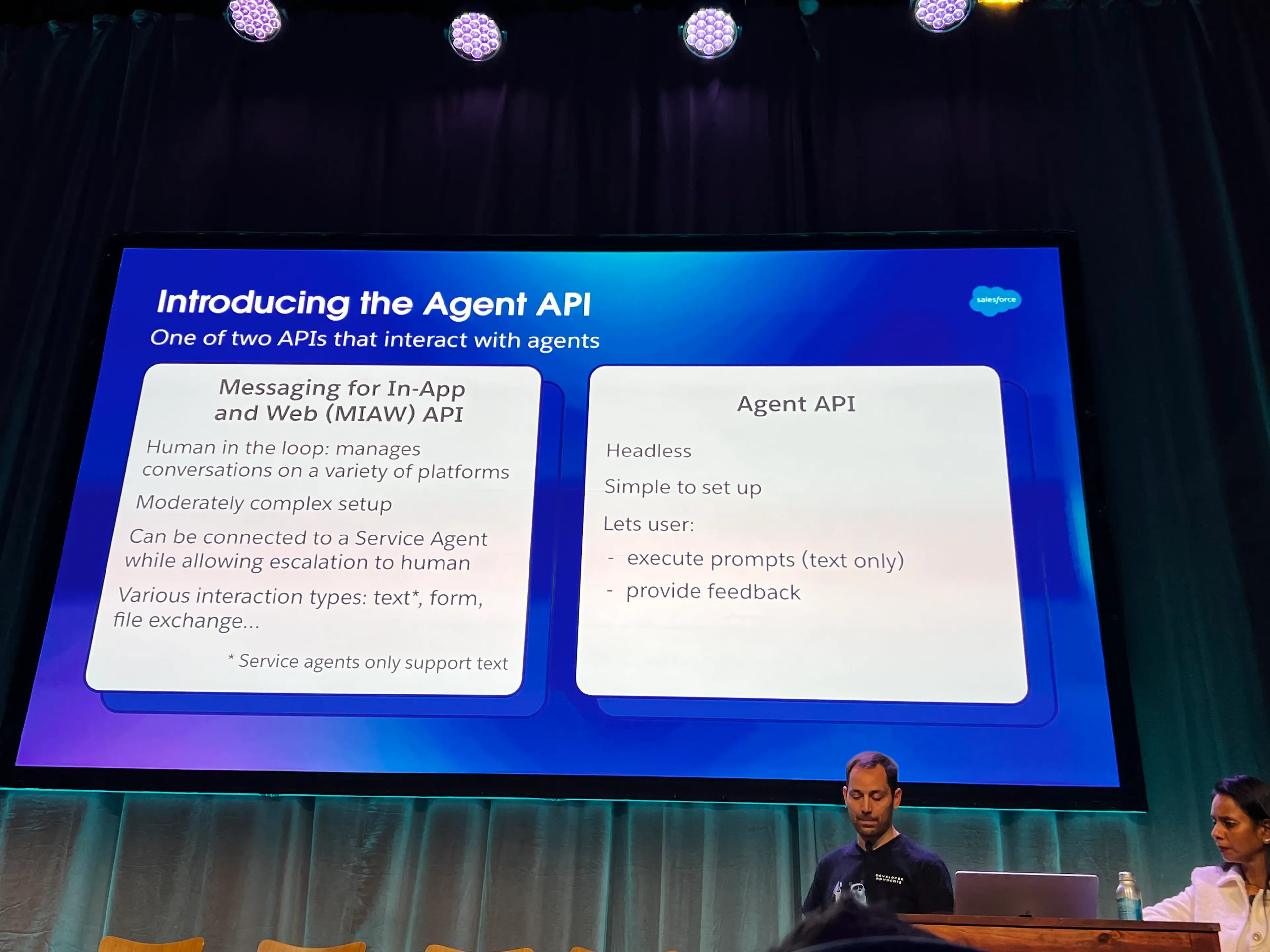 Two Agentforce APIs